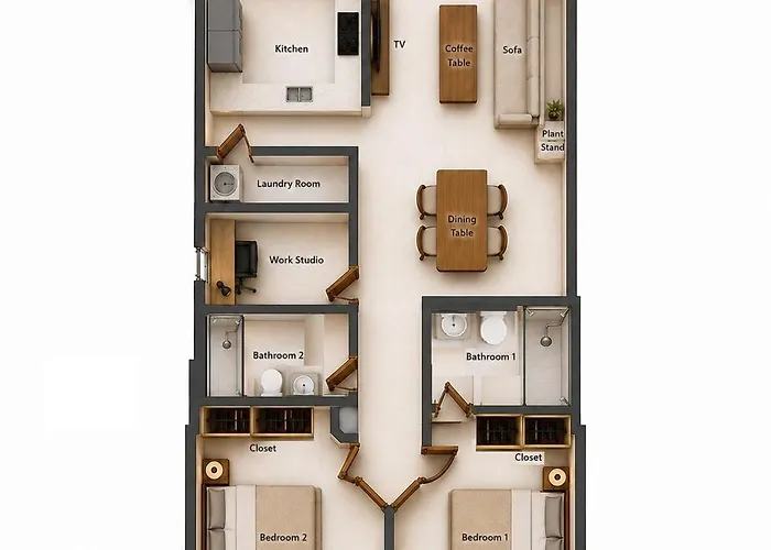 Private Bedroom 1 - Shared Apartment With 2 Bedrooms Cusco